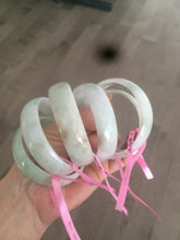 Load image into Gallery viewer, 52.2 mm Type A 100% Natural light green/brown Jadeite Jade bangle group AG4