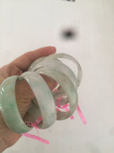 Load image into Gallery viewer, 52.2 mm Type A 100% Natural light green/brown Jadeite Jade bangle group AG4