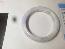 Load image into Gallery viewer, 59.4mm Certified type A 100% Natural light green/light purple/white Jadeite bangle J109-0514