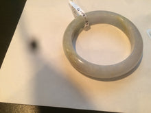 Load image into Gallery viewer, 53.2mm certified type A 100% Natural green/yellow/purple/gray Jadeite Jade bangle G109-3537