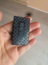 Load image into Gallery viewer, 100% natural dark green/black nephrite jade (青玉) tiger safe and sound pendant J120