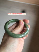 Load image into Gallery viewer, Sale! 49-54mm certified Type A 100% Natural dark green/white/black Jadeite Jade bangle with defects group GC30