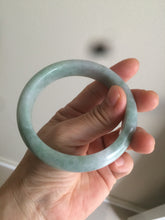 Load image into Gallery viewer, 58.5mm certificated Type A 100% Natural green Jadeite Jade bangle Y111-0484