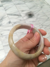 Load image into Gallery viewer, 58.5mm Certified 100% natural Type A green/brown/purple jadeite jade bangle Q51-3369