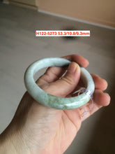 Load image into Gallery viewer, Sale! 49-54mm certified Type A 100% Natural dark green/white/black Jadeite Jade bangle with defects group GC30