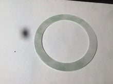 Load image into Gallery viewer, 56.5mm 100% natural Type A icy watery light green slim flat style jadeite jade bangle AC69 (Add on item, not sale individually.)