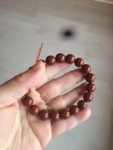 Load image into Gallery viewer, 10-11.9mm 100% natural red agate bracelet CB33