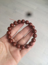 Load image into Gallery viewer, 10-11.9mm 100% natural red agate bracelet CB33
