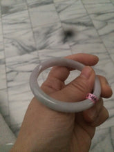 Load image into Gallery viewer, 51.3mm Certified Type A 100% Natural light purple jadeite jade bangle U12-3156