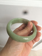 Load image into Gallery viewer, 56.7mm certified 100% Natural green/yellow/brown nephrite Jade bangle HE56-8451