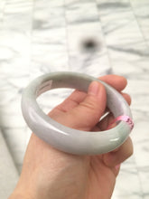 Load image into Gallery viewer, 57.9mm certified light green/purple jadeite bangle X52-5932