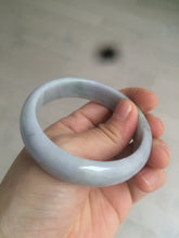 Load image into Gallery viewer, 54.2mm 100% natural type A certified light green/purple/red (FU LU SHOU, 福禄寿) jadeite jade bangle AM35-0063