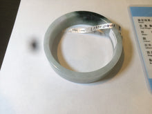 Load image into Gallery viewer, 52.5mm certified Type A 100% Natural s dark green/purple square Jadeite Jade bangle L131-0401