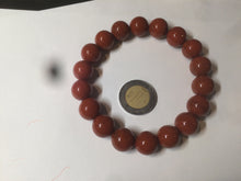 Load image into Gallery viewer, 10-11.9mm 100% natural red agate bracelet CB33