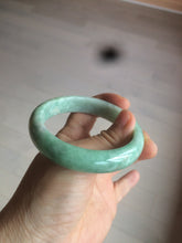Load image into Gallery viewer, 56.4mm certified Type A 100% Natural sunny green Jadeite Jade bangle U125-2485