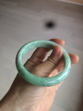 Load image into Gallery viewer, 56.4mm certified Type A 100% Natural sunny green Jadeite Jade bangle U125-2485