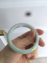 Load image into Gallery viewer, 53mm Certified Type A 100% Natural light green/purple Jadeite jade bangleZ90-2746