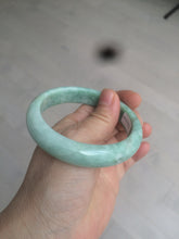 Load image into Gallery viewer, 56.4mm certified Type A 100% Natural sunny green Jadeite Jade bangle U125-2485
