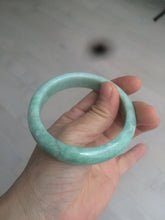 Load image into Gallery viewer, 56.4mm certified Type A 100% Natural sunny green Jadeite Jade bangle U125-2485