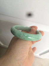 Load image into Gallery viewer, 56.4mm certified Type A 100% Natural sunny green Jadeite Jade bangle U125-2485