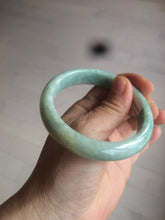 Load image into Gallery viewer, 56.4mm certified Type A 100% Natural sunny green Jadeite Jade bangle U126-2490