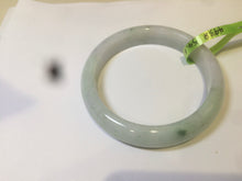 Load image into Gallery viewer, 54.6mm certified type A 100% Natural green/white Jadeite Jade bangle U61-4938