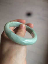 Load image into Gallery viewer, 56.4mm certified Type A 100% Natural sunny green Jadeite Jade bangle U126-2490