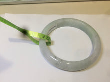 Load image into Gallery viewer, 54.6mm certified type A 100% Natural green/white Jadeite Jade bangle U61-4938