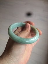 Load image into Gallery viewer, 56.4mm certified Type A 100% Natural sunny green Jadeite Jade bangle U126-2490