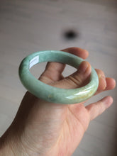 Load image into Gallery viewer, 56.4mm certified Type A 100% Natural sunny green Jadeite Jade bangle U126-2490