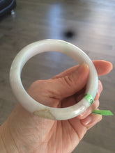 Load image into Gallery viewer, 58.9mm certificated Type A 100% Natural sunny green/purple/red/white Jadeite Jade bangle AK4-8620