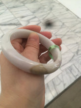 Load image into Gallery viewer, 58.9mm certificated Type A 100% Natural sunny green/purple/red/white Jadeite Jade bangle AK4-8620