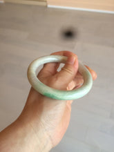 Load image into Gallery viewer, 57mm certified Type A 100% Natural sunny green/white/purple/brown(FU LU Shou) round cut Jadeite Jade bangle AF78-8925