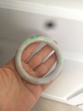 Load image into Gallery viewer, 57mm certified Type A 100% Natural sunny green/white/purple/brown(FU LU Shou) round cut Jadeite Jade bangle AF78-8925