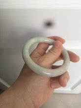 Load image into Gallery viewer, 57mm certified Type A 100% Natural sunny green/white/purple/brown(FU LU Shou) round cut Jadeite Jade bangle AF78-8925
