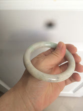 Load image into Gallery viewer, 57mm certified Type A 100% Natural sunny green/white/purple/brown(FU LU Shou) round cut Jadeite Jade bangle AF78-8925