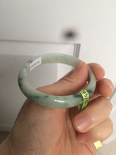 Load image into Gallery viewer, 53.5mm Certified type A 100% Natural light green/yellow/green floating flower oval jadeite jade bangle AC32-5313