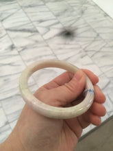 Load image into Gallery viewer, 56.5mm certified 100% natural green/white/yellow/purple jadeite jade bangle AK2-2480
