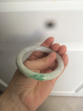 Load image into Gallery viewer, 57mm certified Type A 100% Natural sunny green/white/purple/brown(FU LU Shou) round cut Jadeite Jade bangle AF78-8925