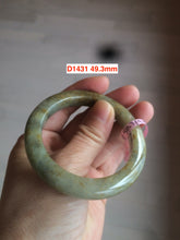 Load image into Gallery viewer, Sale! 49-54mm certified Type A 100% Natural dark green/white/black Jadeite Jade bangle with defects group GC30