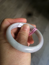 Load image into Gallery viewer, 51.3mm Certified Type A 100% Natural green light purple Jadeite Jade oval bangle AD53-3154