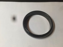 Load image into Gallery viewer, 52.8mm Certified Type A 100% Natural black (Wuji)Jadeite Jade bangle group D94