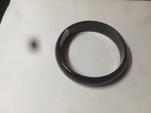 Load image into Gallery viewer, 52.8mm Certified Type A 100% Natural black (Wuji)Jadeite Jade bangle group D94