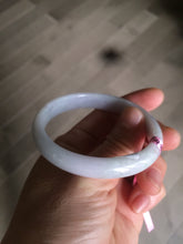 Load image into Gallery viewer, 51.3mm Certified Type A 100% Natural green light purple Jadeite Jade oval bangle AD53-3154