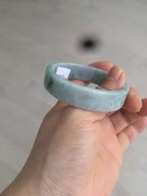 Load image into Gallery viewer, 52.5mm certified Type A 100% Natural s dark green/purple square Jadeite Jade bangle AF76-0402