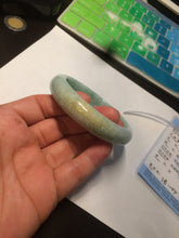 Load image into Gallery viewer, 55.8mm Certified type A 100% Natural green yellow Jadeite bangle Y121-2487