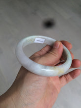 Load image into Gallery viewer, 59mm certified 100% natural green/purple/yellow jadeite jade bangle AD88-7516