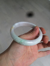 Load image into Gallery viewer, 59mm certified 100% natural green/purple/yellow jadeite jade bangle AD88-7516
