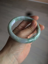 Load image into Gallery viewer, 58.5mm Certified Type A 100% Natural light green/purple jadeite jade bangle U128-9906