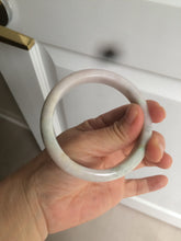 Load image into Gallery viewer, 59mm certified 100% natural green/purple/yellow jadeite jade bangle AD88-7516